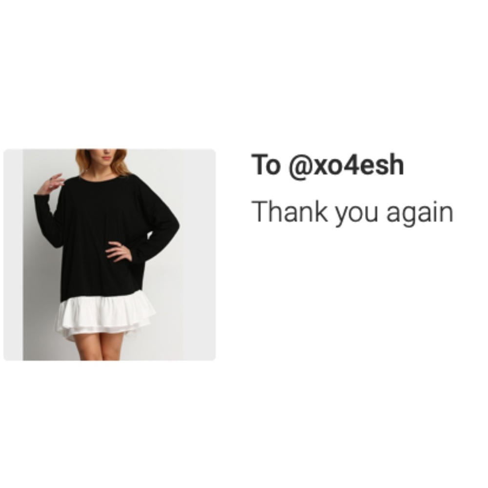 Oversized Long Sleeve T-shirt Dress - Picture 7 of 7